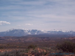 Even from Arches Nat'l Park you can see La Sal.