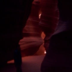 Different formations in Upper Antelope Canyon have different names... So with this one, if you look at the lit up parts in the back, it looks like a lit candle.