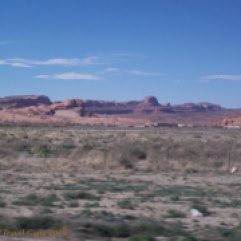 We saw many great rock formations and rock monuments on the way to Moab
